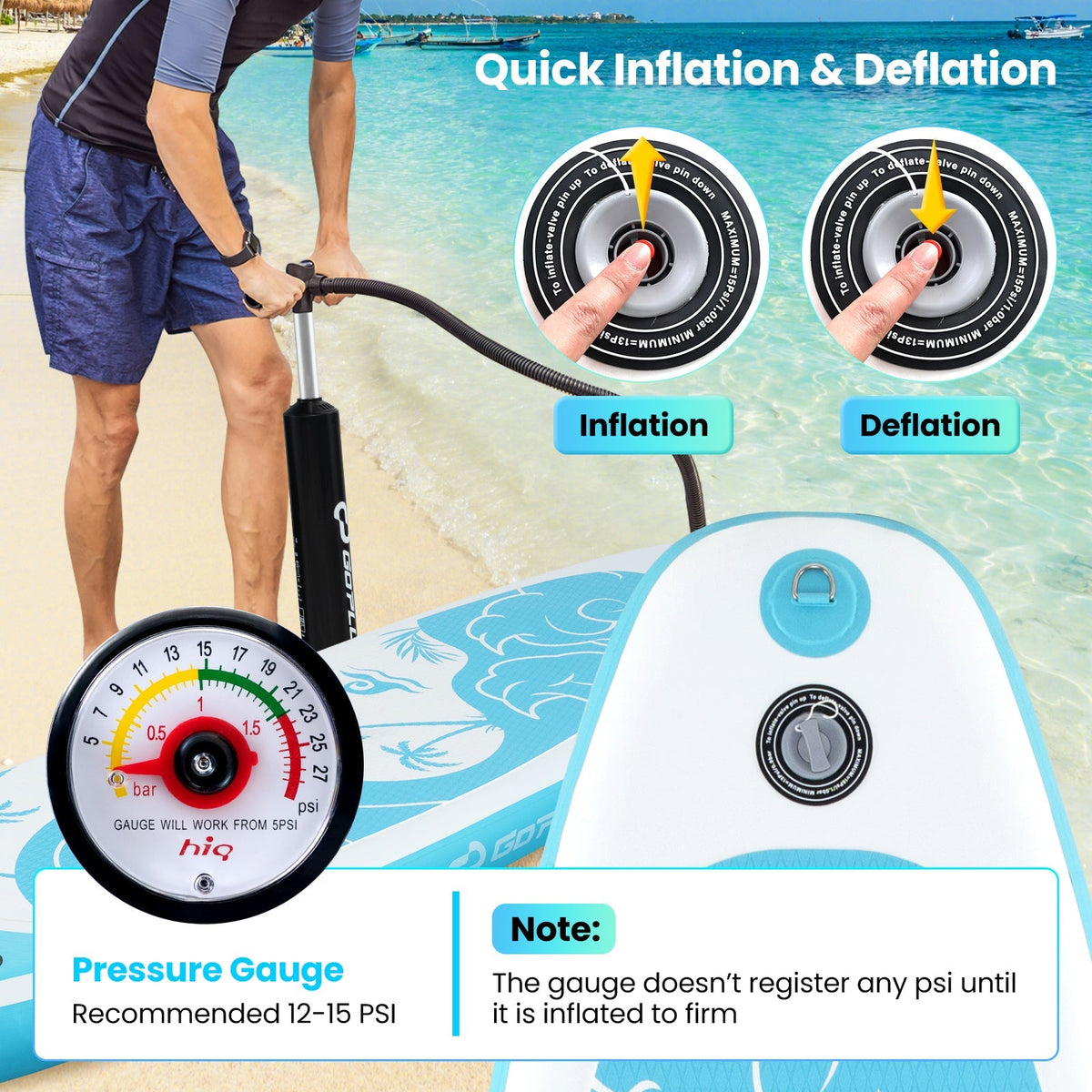 10/11-Foot Inflatable Stand Up Paddle Board