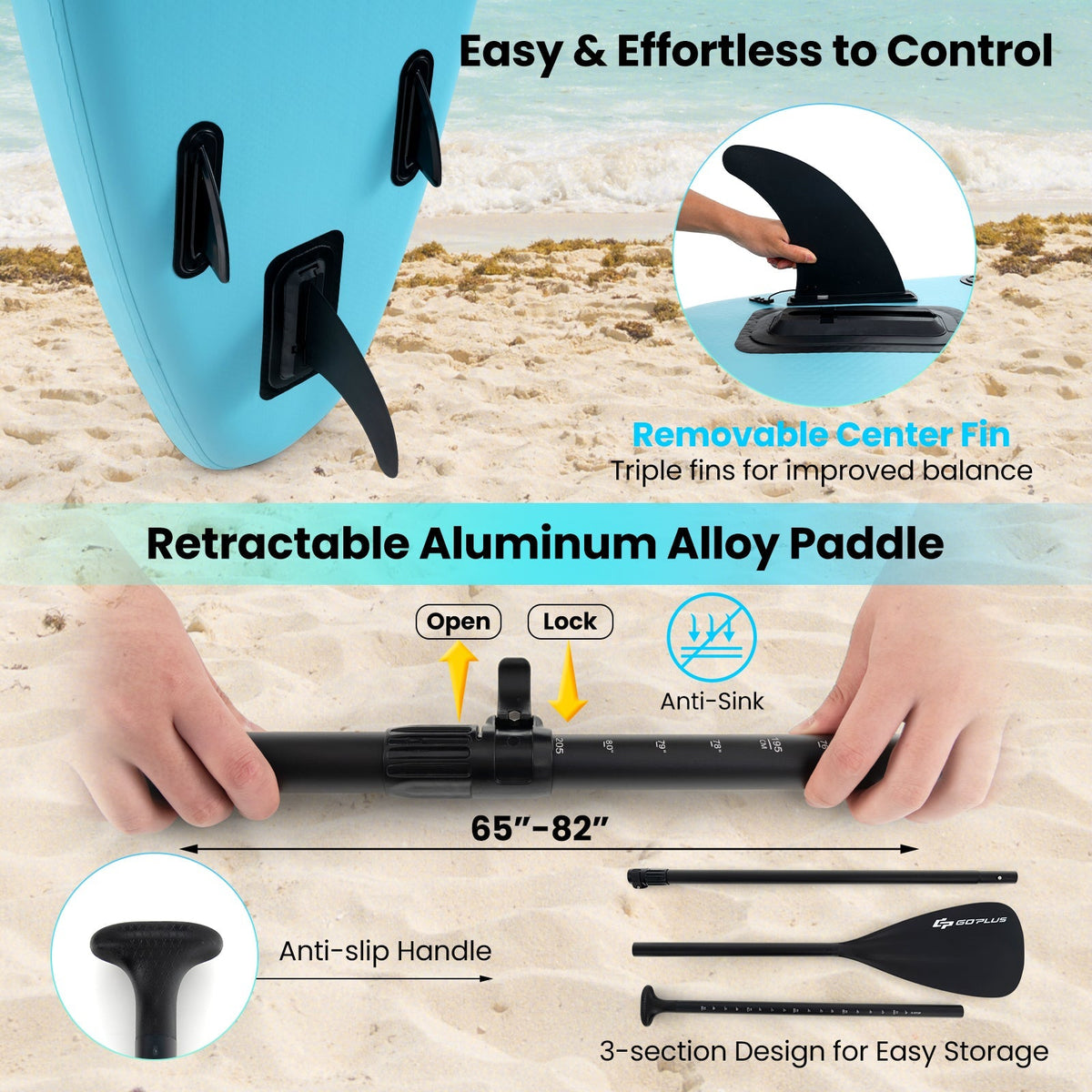 10/11-Foot Inflatable Stand Up Paddle Board