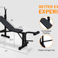 Olympic Weight Bench Press Set with Squat Rack
