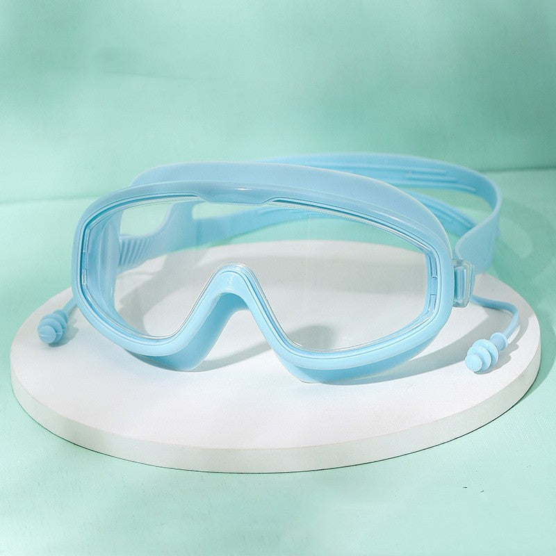 Large Frame Waterproof Anti-Fog Swimming Goggles