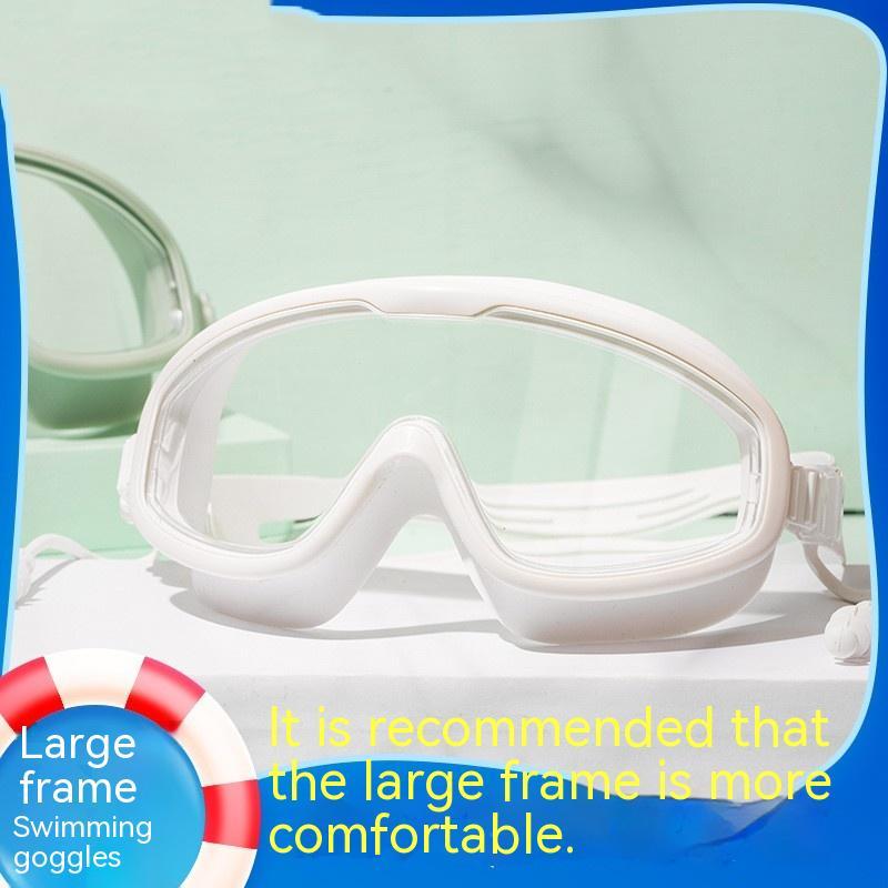 Large Frame Waterproof Anti-Fog Swimming Goggles