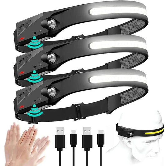 USB Rechargeable Waterproof LED Headlamp