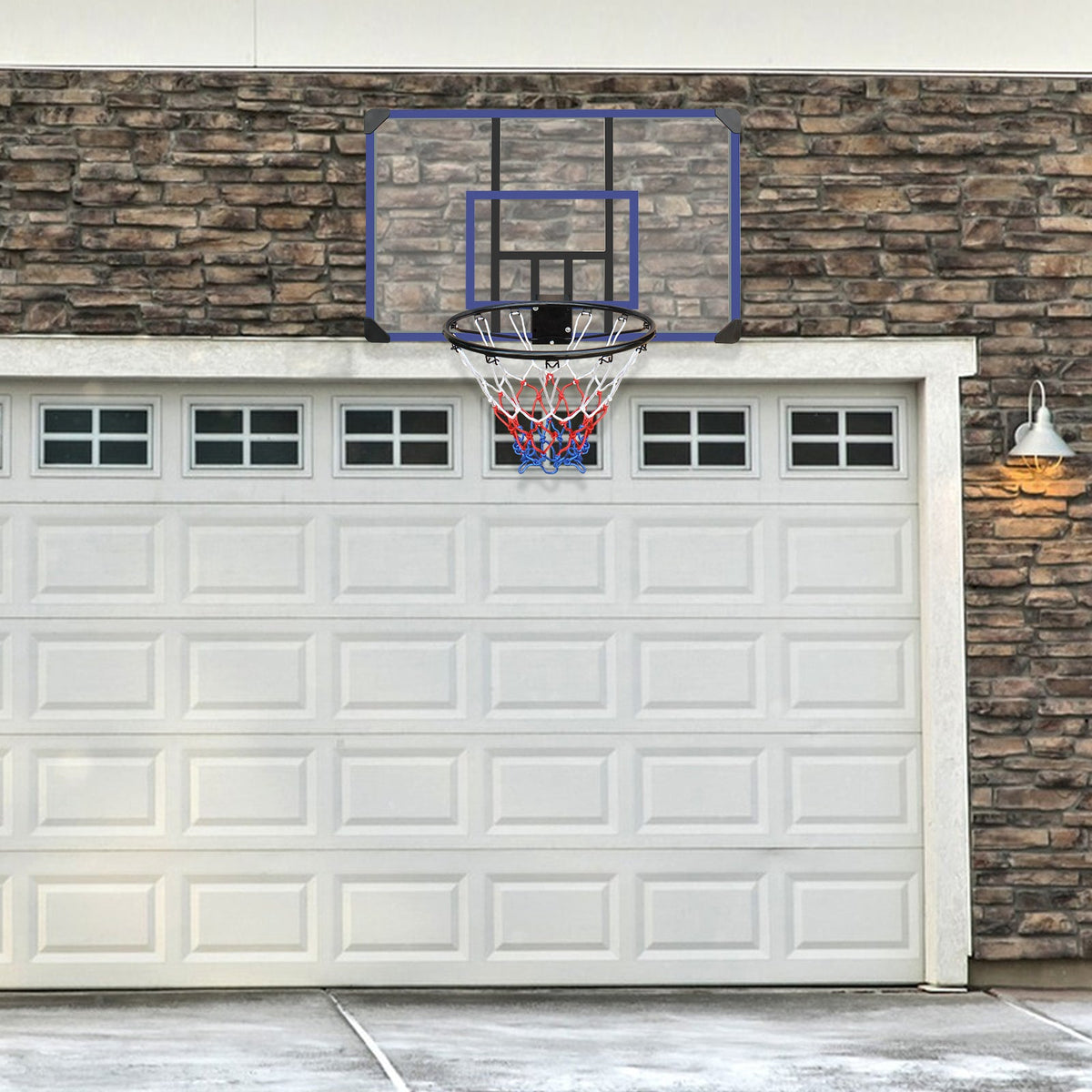 45 x 29 Inch Wall-Mounted Basketball Hoop