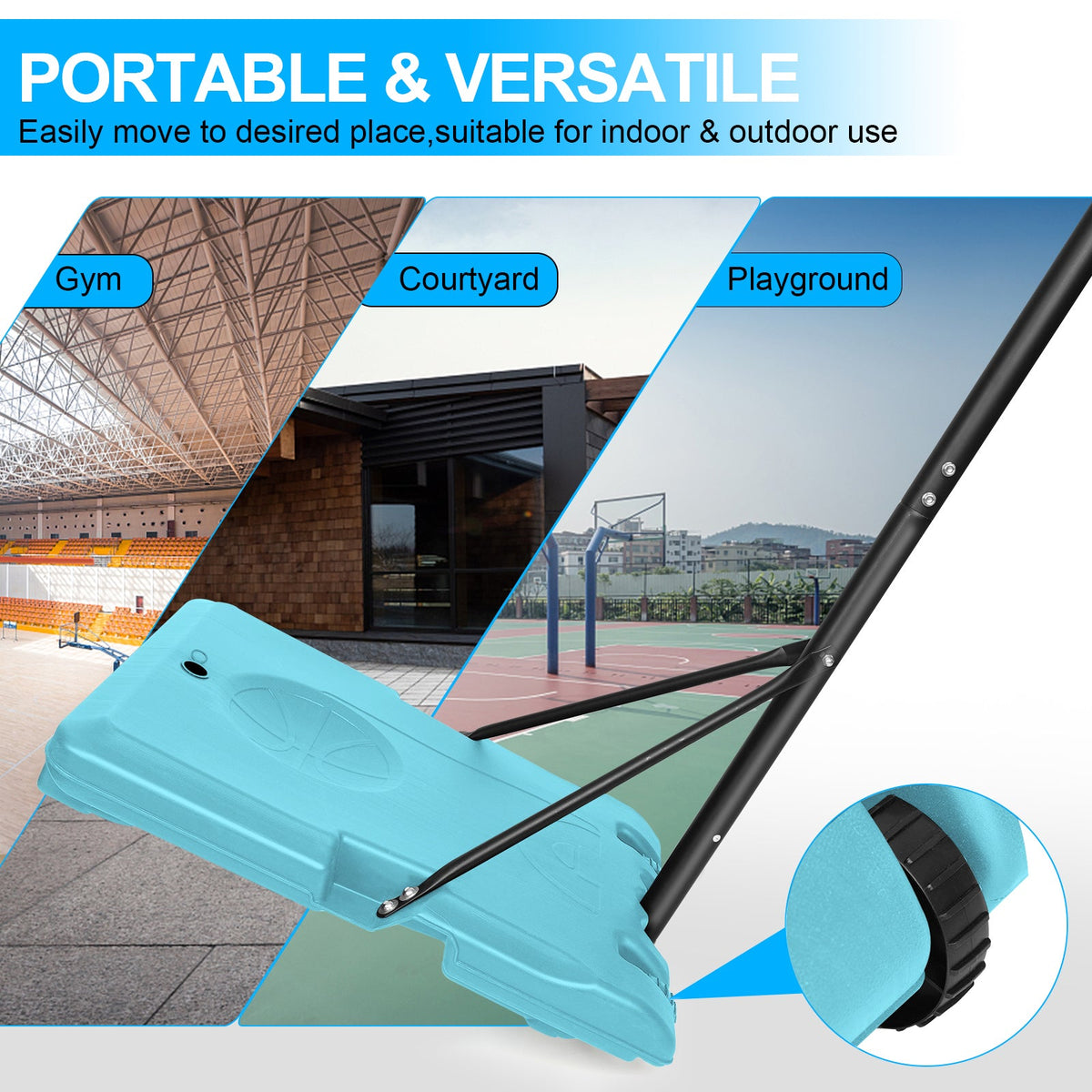 Portable Adjustable Basketball Goal System