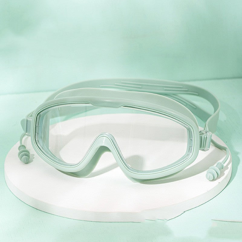 Large Frame Waterproof Anti-Fog Swimming Goggles