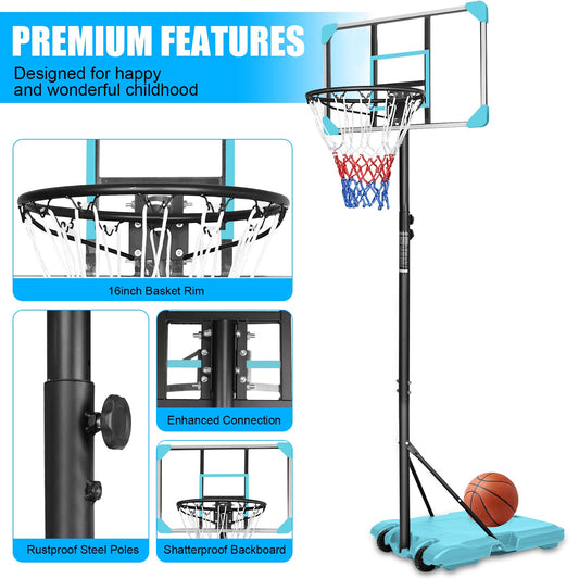 Portable Adjustable Basketball Goal System