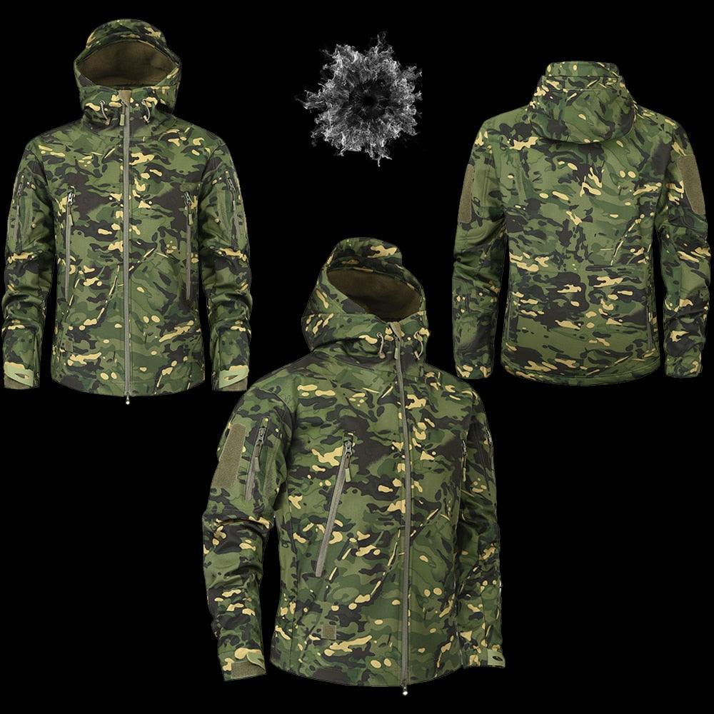 Men's Green Camouflage Lightweight Outdoor Jacket