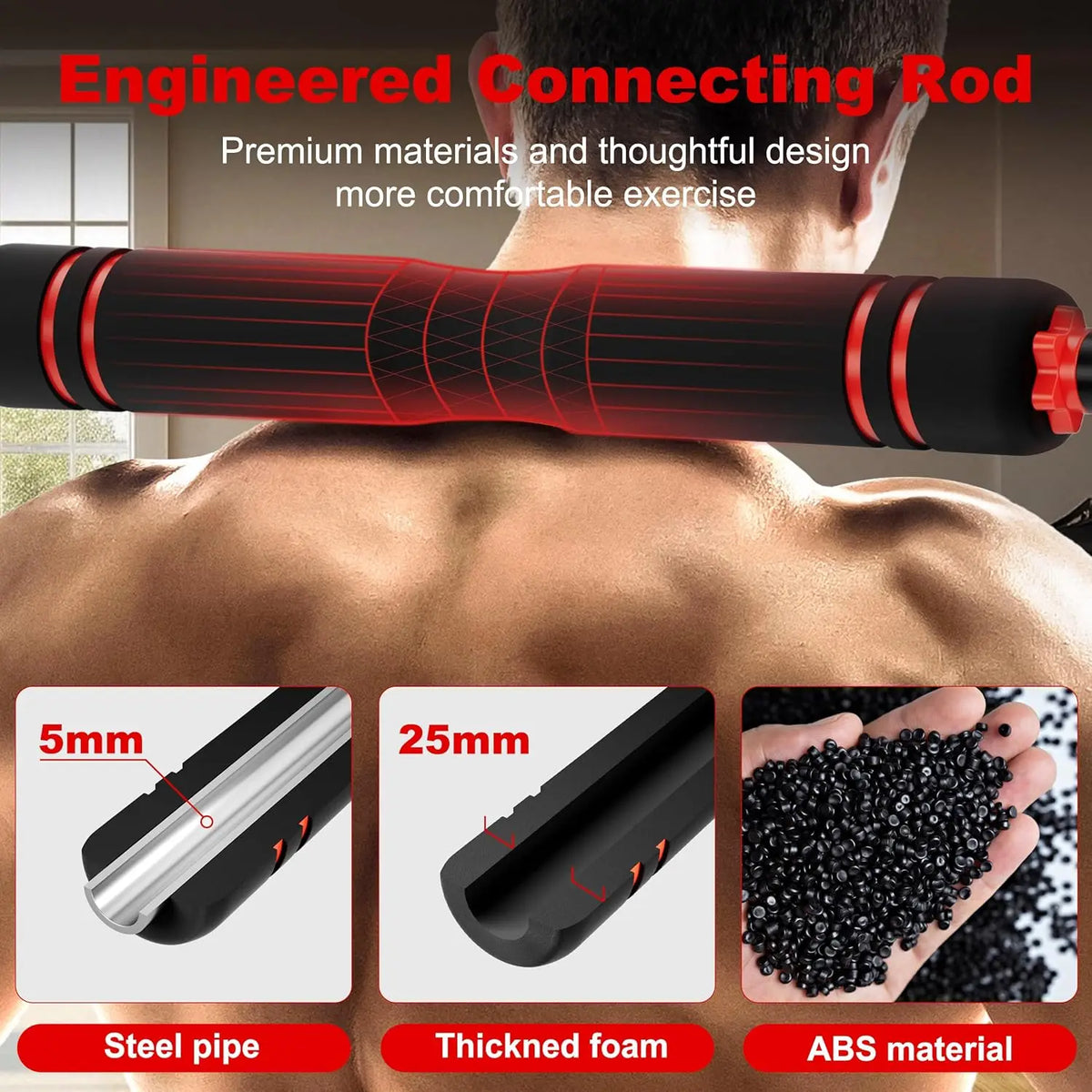 5-in-1 Adjustable Dumbbell Barbell Set