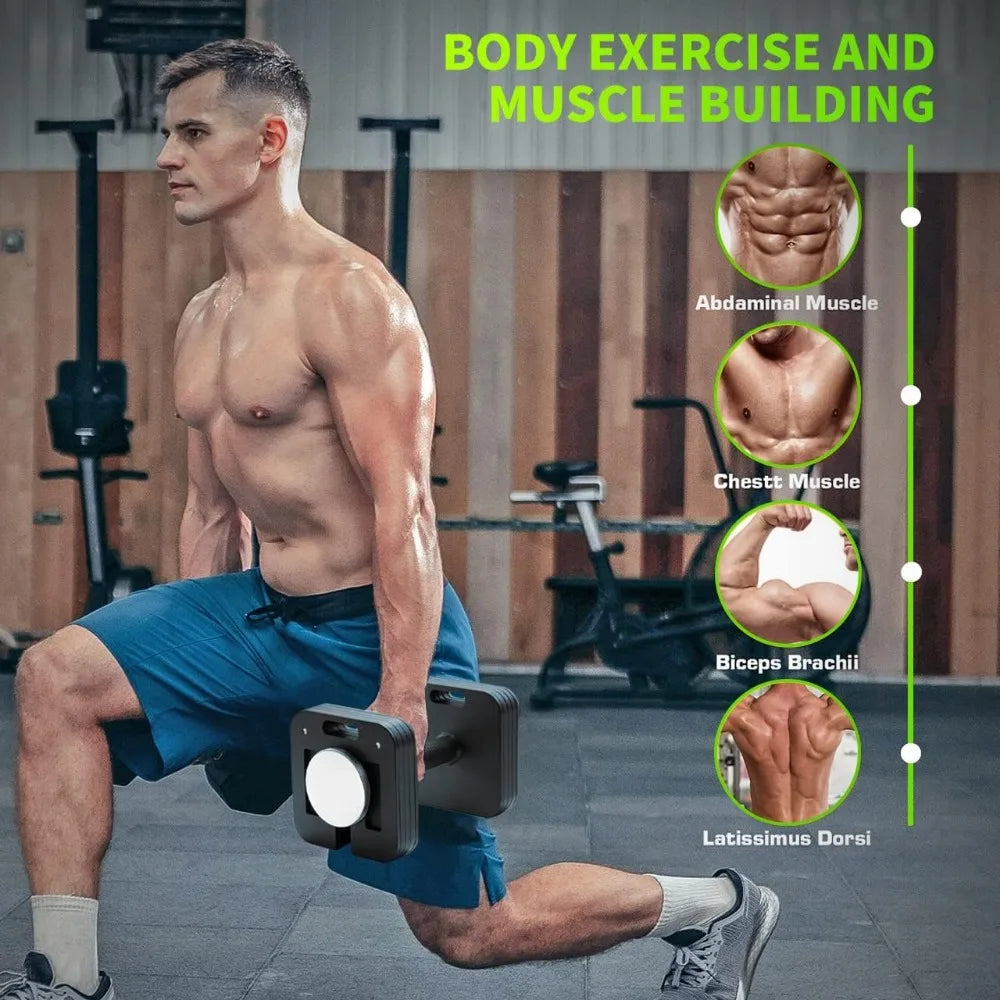 Adjustable Dumbbell Set 10-80lb Quick-Lock
