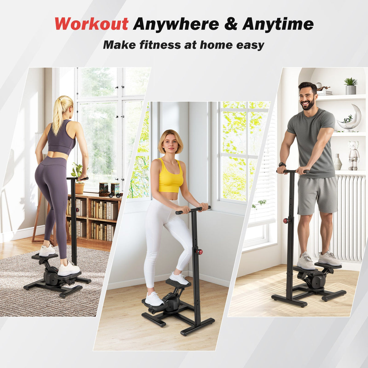 Black Twist Stair Stepper Exercise Equipment
