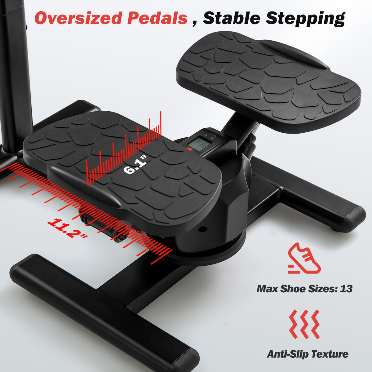 Black Twist Stair Stepper Exercise Equipment