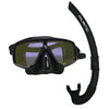 Scuba Choice Yellow Mirror Dive Mask Snorkel Set