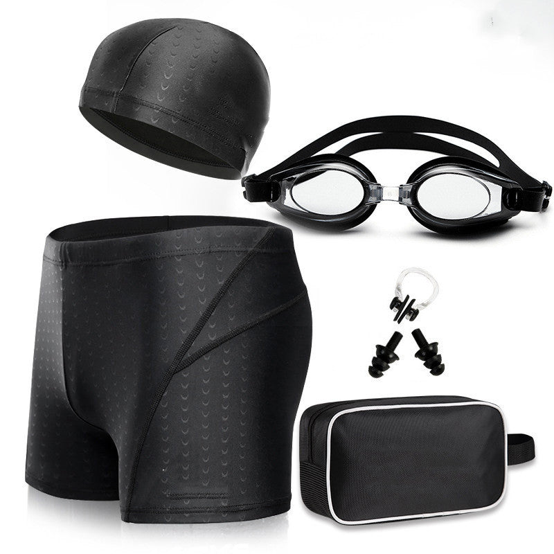 Men's Swimming Trunks and Goggles Set