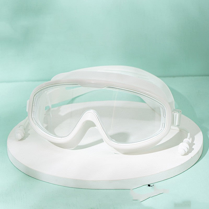 Large Frame Waterproof Anti-Fog Swimming Goggles