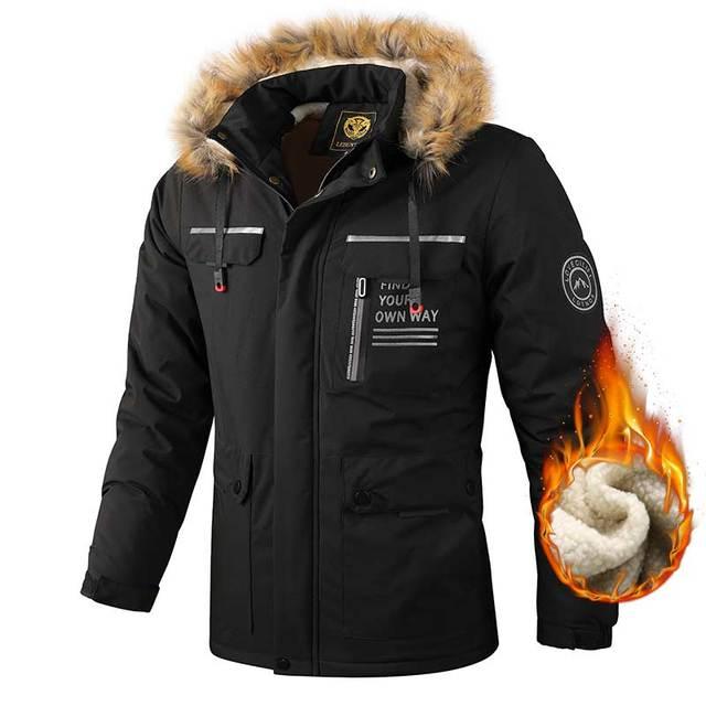 Men's Waterproof Hooded Winter Jacket