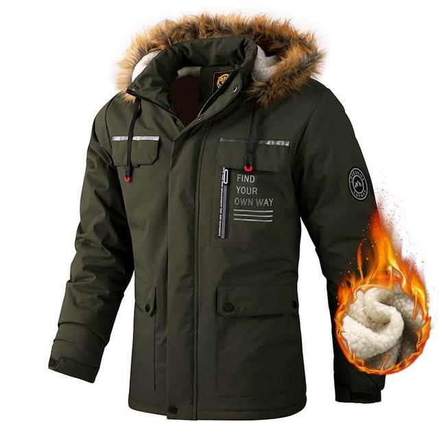 Men's Waterproof Hooded Winter Jacket