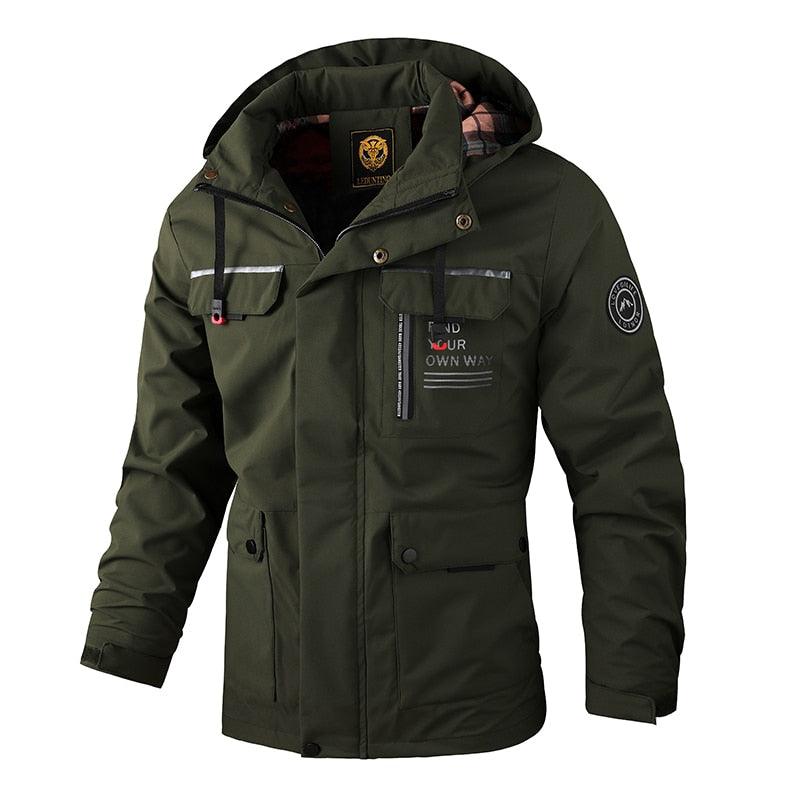 Men's Waterproof Hooded Winter Jacket