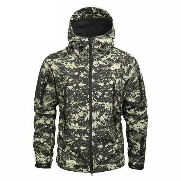 Men's Green Camouflage Lightweight Outdoor Jacket