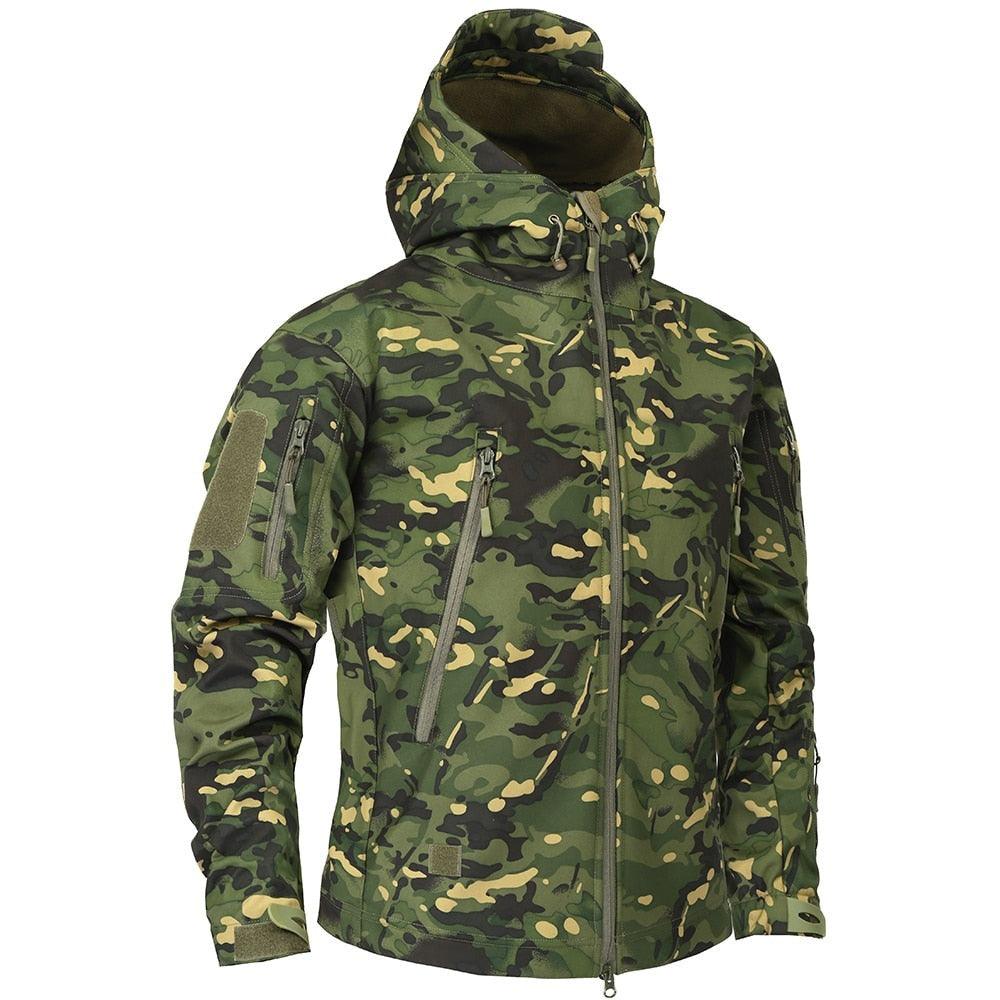 Men's Green Camouflage Lightweight Outdoor Jacket