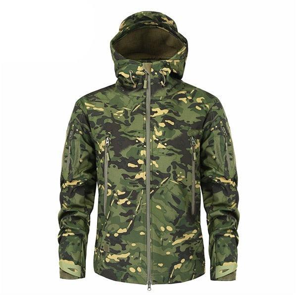 Men's Green Camouflage Lightweight Outdoor Jacket