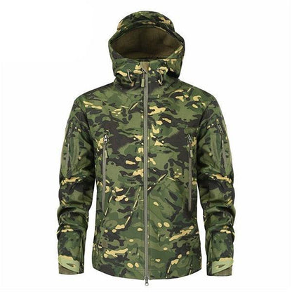 Men's Green Camouflage Lightweight Outdoor Jacket