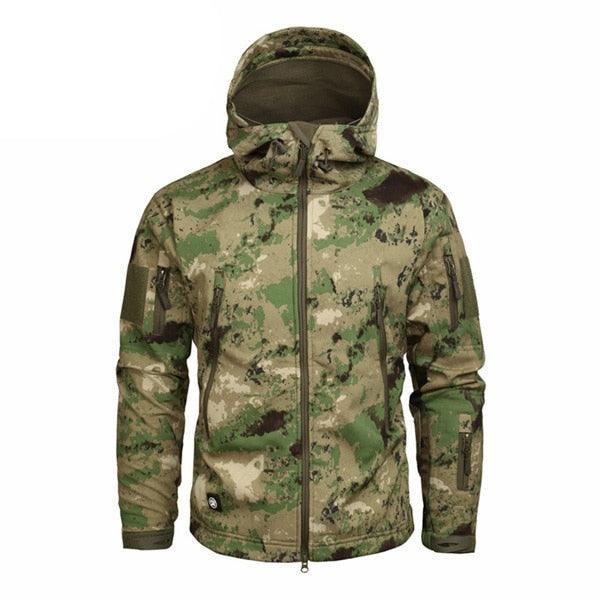 Men's Green Camouflage Lightweight Outdoor Jacket