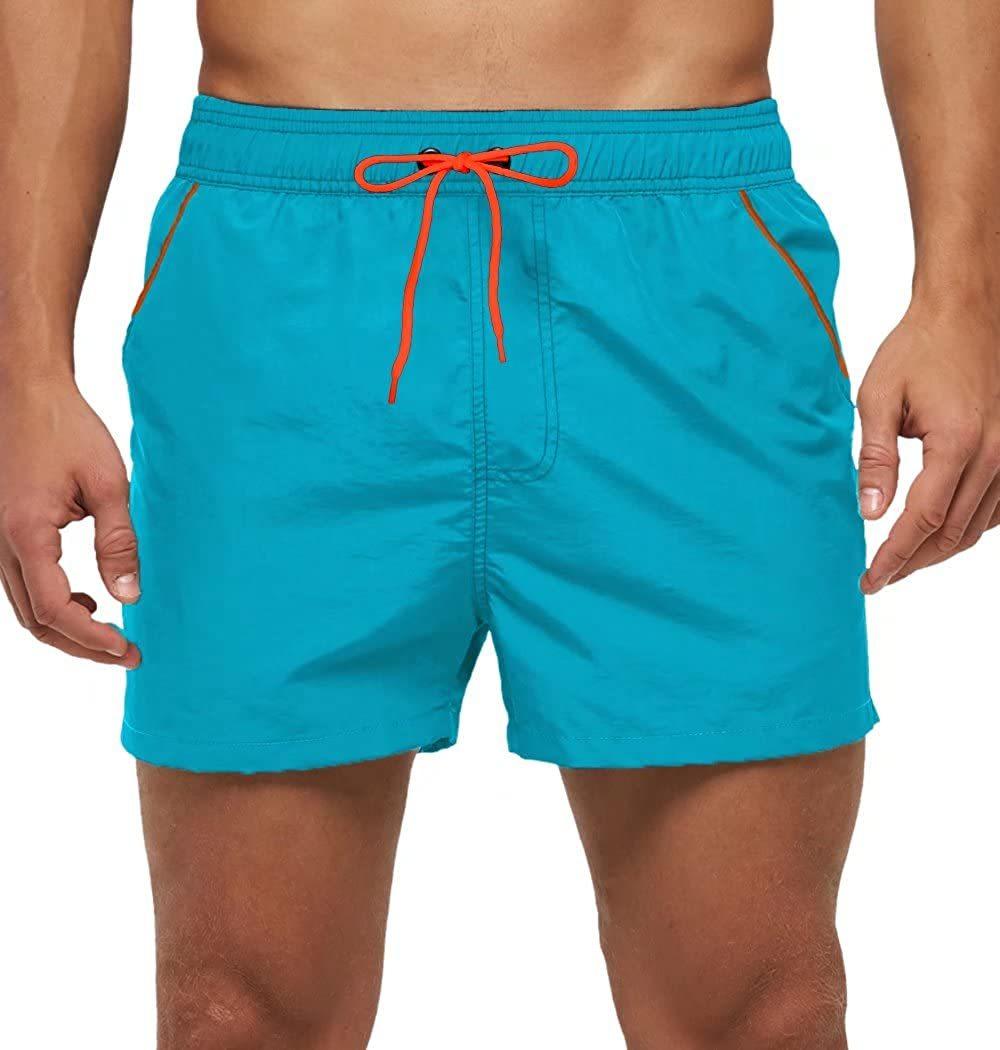 Men's Adjustable Swim Trunks with Mesh Liner
