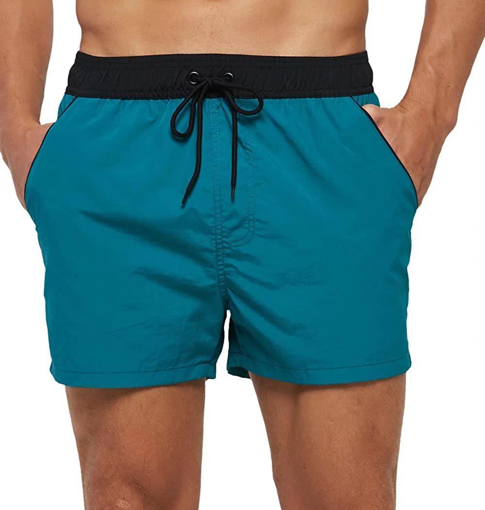 Men's Adjustable Swim Trunks with Mesh Liner