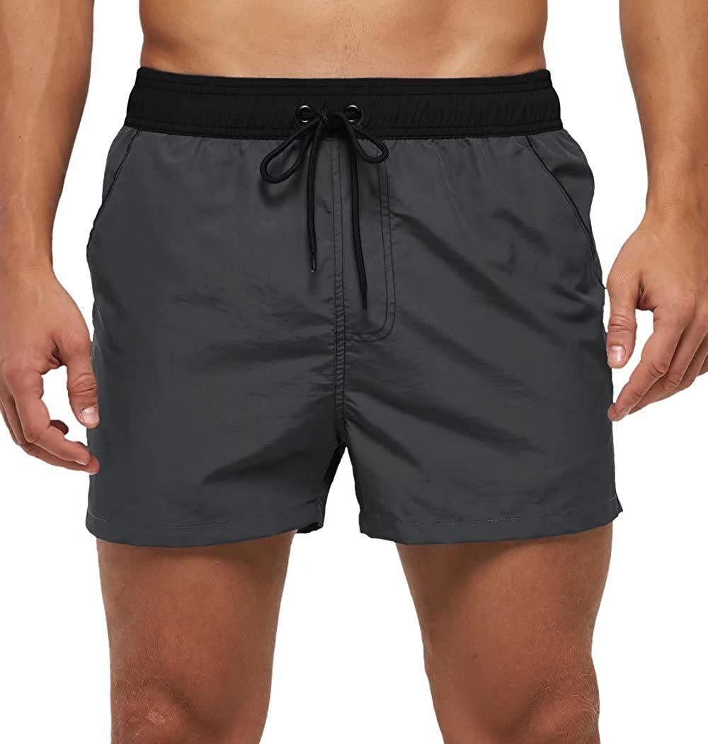 Men's Adjustable Swim Trunks with Mesh Liner