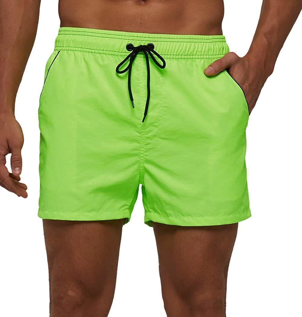 Men's Adjustable Swim Trunks with Mesh Liner