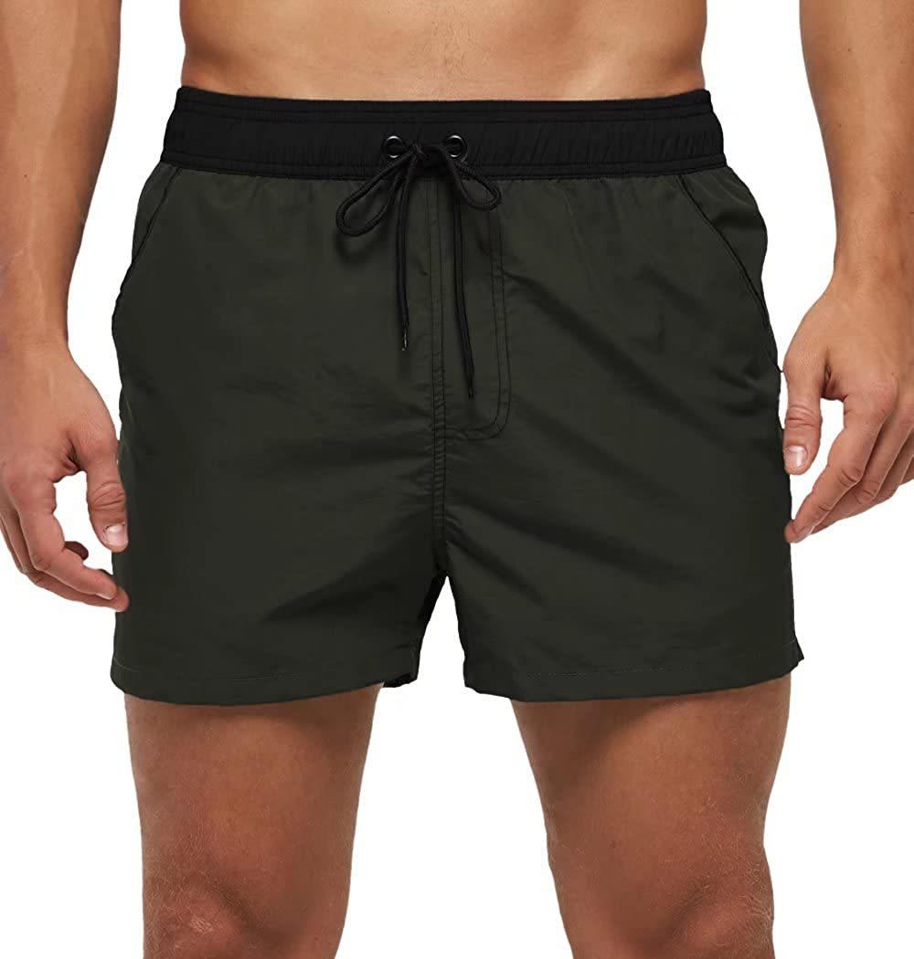 Men's Adjustable Swim Trunks with Mesh Liner
