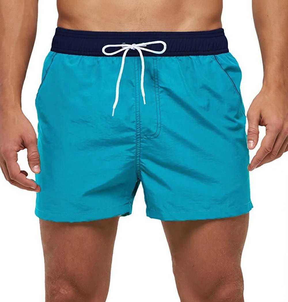 Men's Adjustable Swim Trunks with Mesh Liner