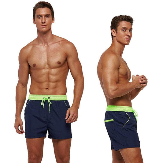 Men's Adjustable Swim Trunks with Mesh Liner