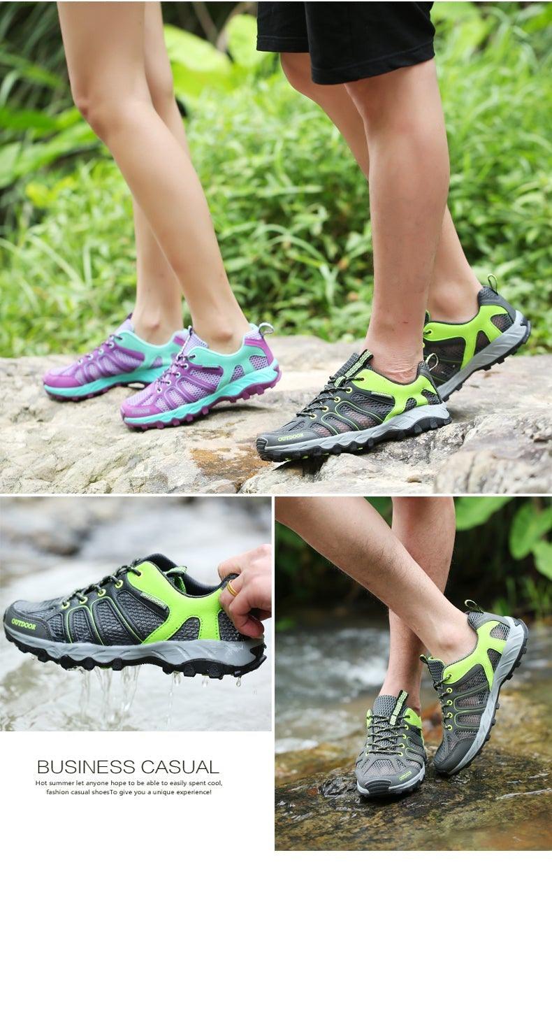 Men's Waterproof Lightweight Leather Hiking Shoes