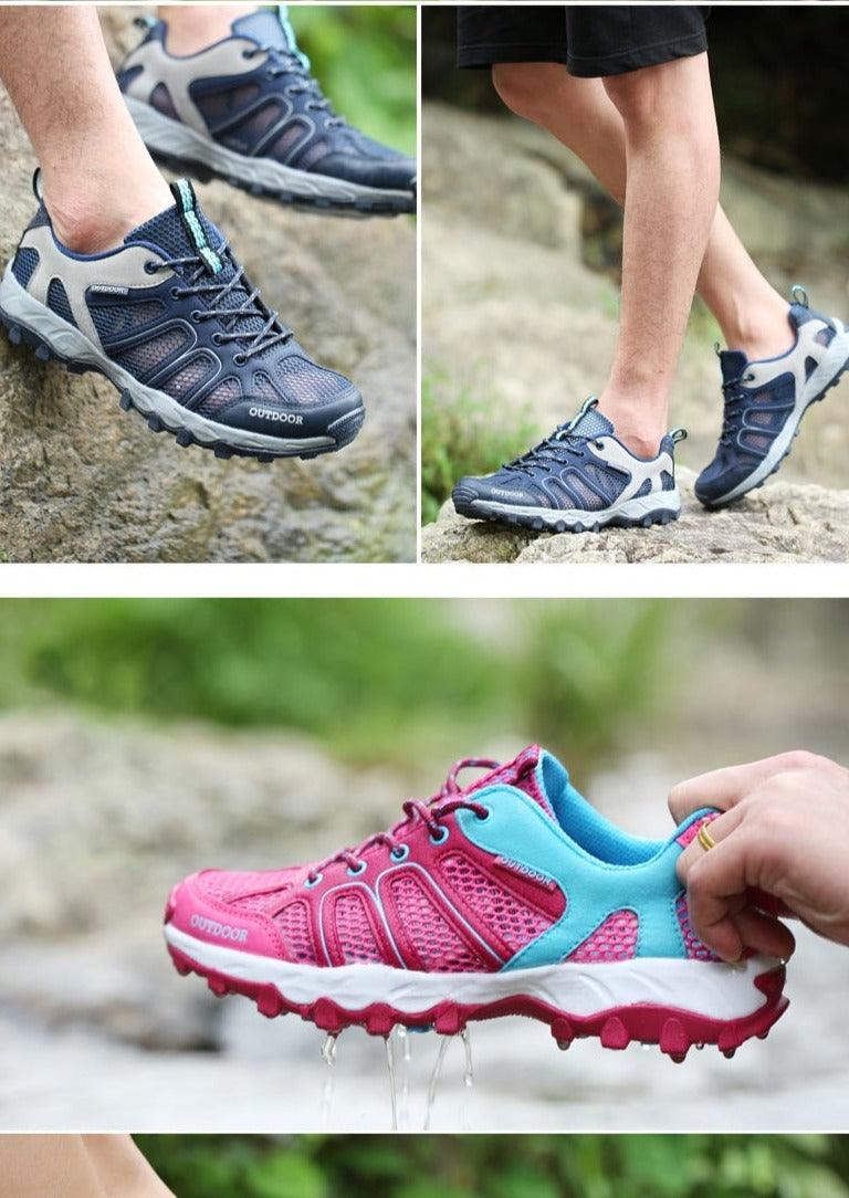 Men's Waterproof Lightweight Leather Hiking Shoes