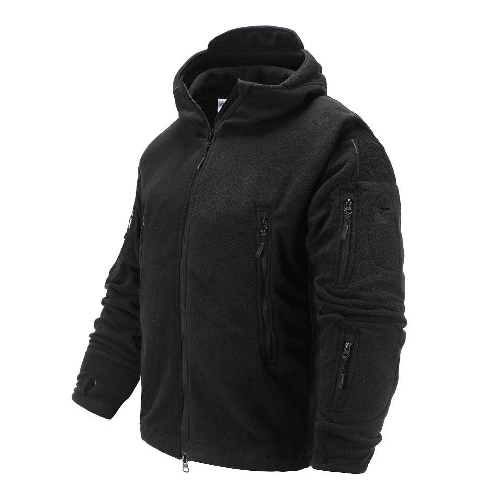 Men's Lightweight Tactical Fleece Hooded Jacket
