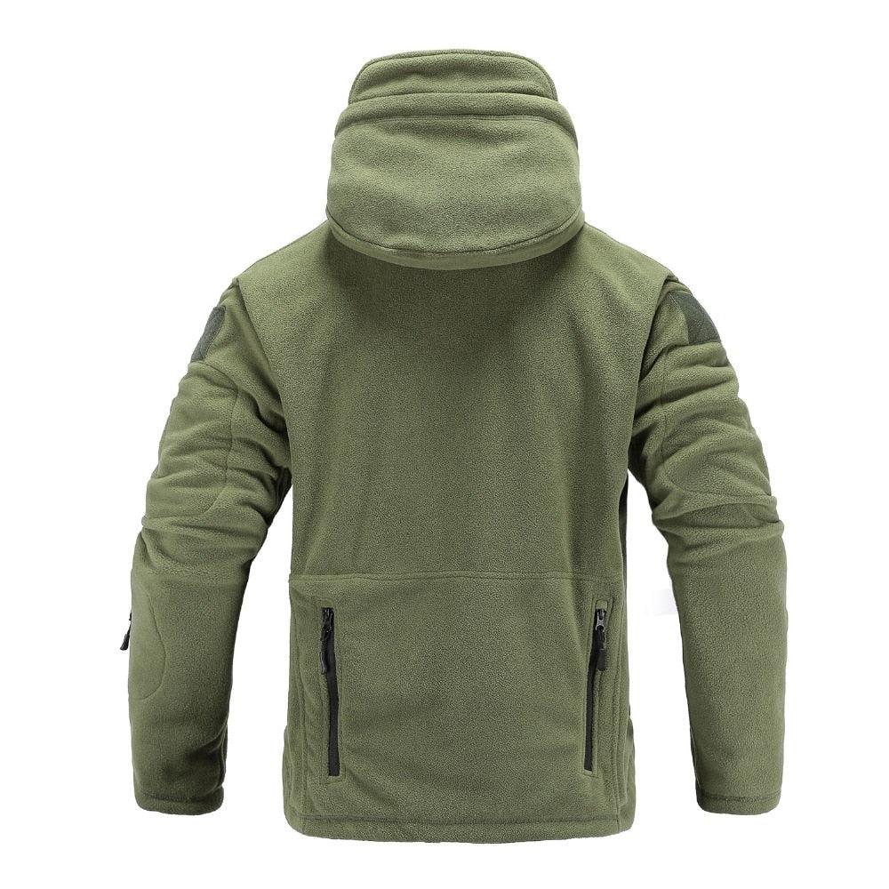Men's Lightweight Tactical Fleece Hooded Jacket