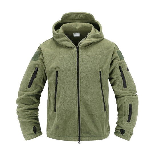 Men's Lightweight Tactical Fleece Hooded Jacket