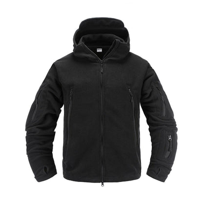 Men's Lightweight Tactical Fleece Hooded Jacket