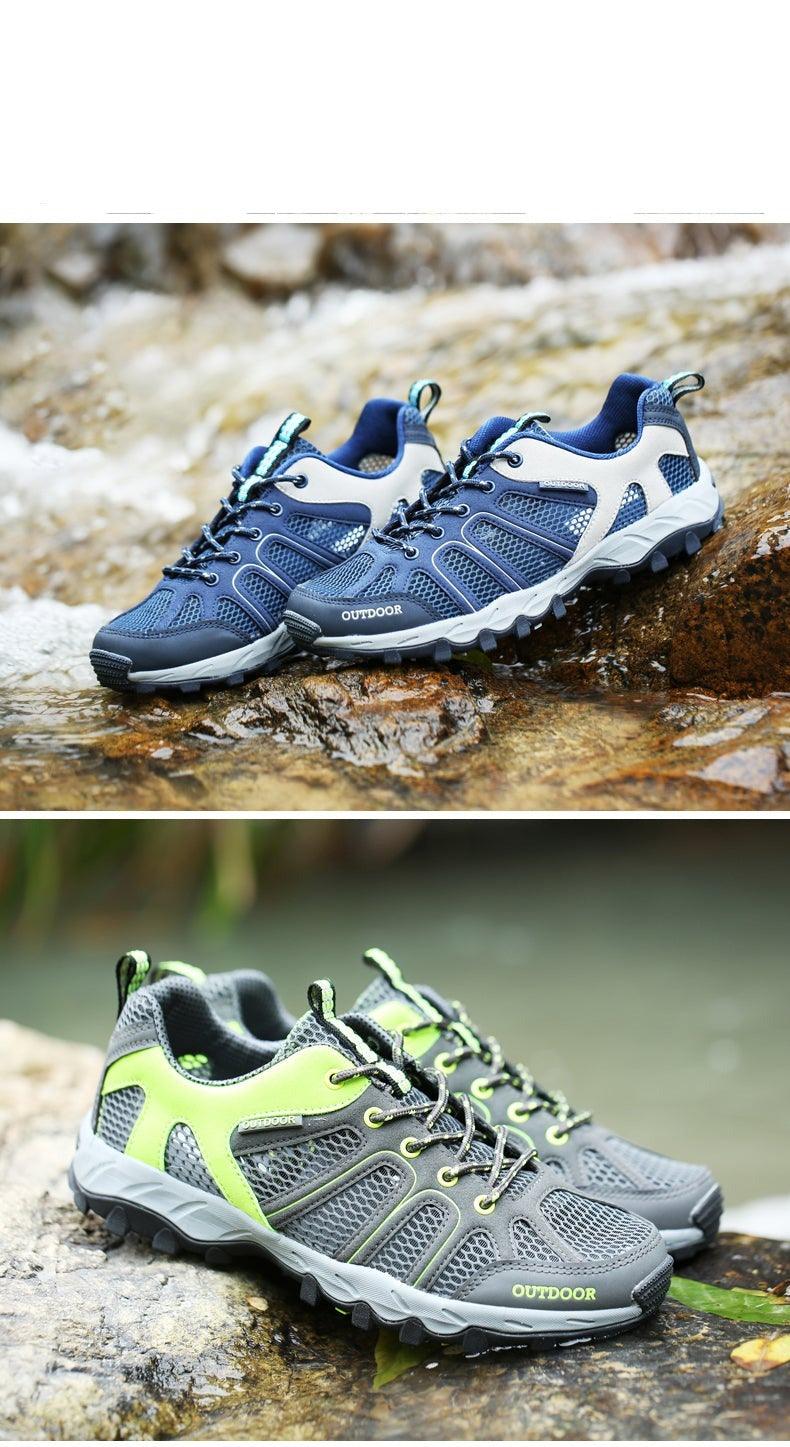 Men's Waterproof Lightweight Leather Hiking Shoes