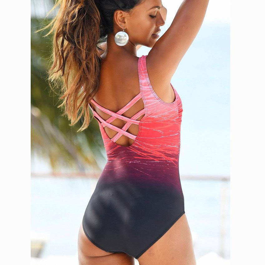 Women's Push Up Plunge One Piece Swimsuit
