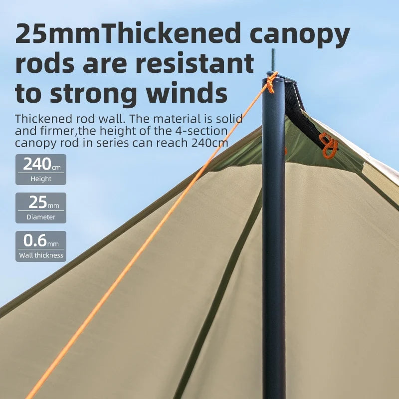 Waterproof UPF50+ Camping Canopy Sun Shelter